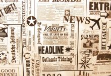 Image of newspaper clippings