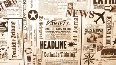 Image of newspaper clippings